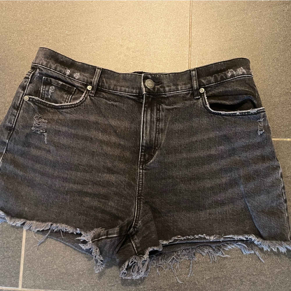 Loft Black cut off shorts